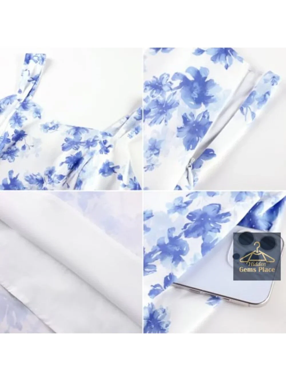 Vintage A-Line Midi Dress Sweetheart Neckline Floral Pockets